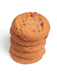 Oatmeal cookies with chocolate