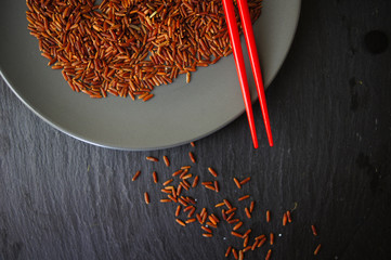 Healthy asian food, rice