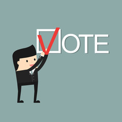 Voting concept picture