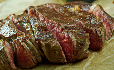 Cutlery cut marbled beef