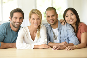 Fototapeta premium Ethnic people in business room