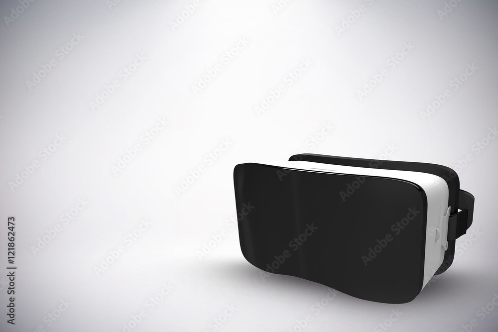 Poster composite image of digital image of virtual reality headset