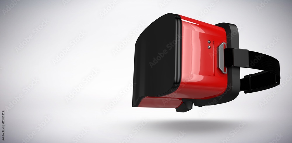 Aufkleber composite image of red virtual reality simulator