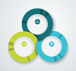 Business pie chart for documents and reports for documents, repo