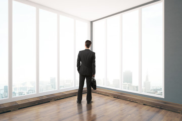 Fototapeta premium Businessman in interior
