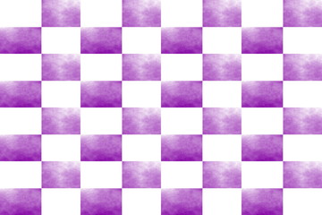 Illustration of an abstract purple and white chessboard