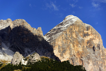 Alpine landscape in the Dolomites, Italy, Europe