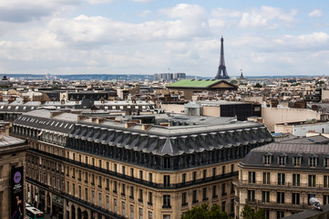 Cityscape of Paris with the Eiffel Tower in the background (France)
