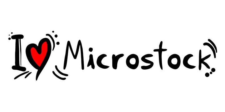 Microstock love message slogan