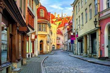 Old town of Tallinn, Estonia - obrazy, fototapety, plakaty