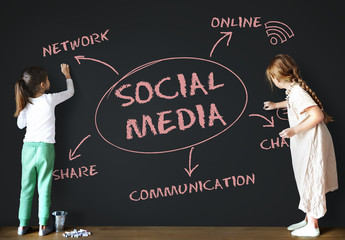 Social Media Communication Online Concept