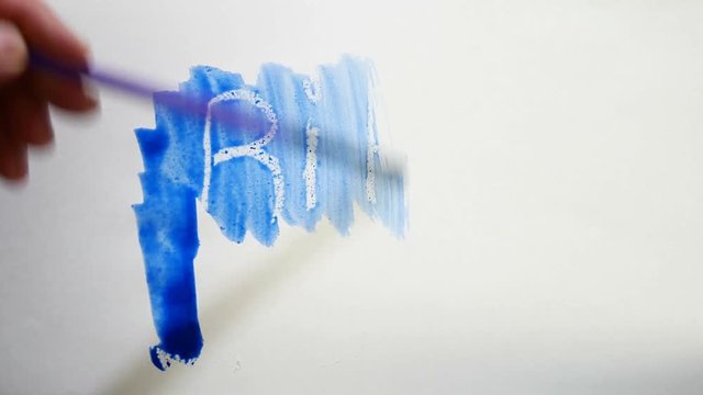 rip grave text inscription watercolor artist paints blot isolated on white background