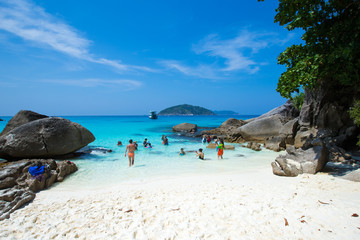 Phang Nga, Thailand-Mar 15, 2013 : clear water beautiful sea lik
