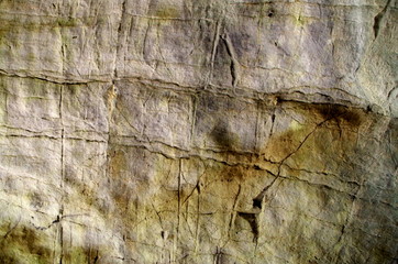 Gesteinsstruktur einer Höhlenwand