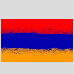 Obraz premium Grunge Flag of Armenia. Armenian Symbol of Independence.