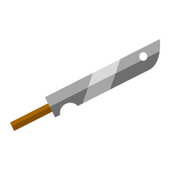 Military knife vector illustration.