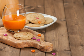 Homebaked Chewable Butter Biscuits With Colored Chocolate Sweets