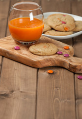 Homebaked Chewable Butter Biscuits With Colored Chocolate Sweets