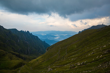 Obraz na płótnie Canvas Panorama of Romanian Carpathians