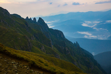 Panorama of Romanian Carpathians
