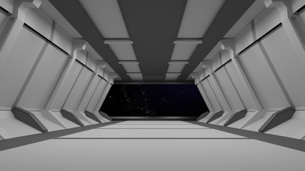 Obraz premium Space environment ready for comp of your characters 3D rendering