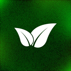 Green eco friendly sign