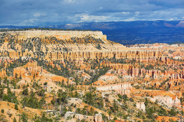 Fototapeta na wymiar Red sandstone hoodoos in Bryce Canyon National Park in Utah, USA