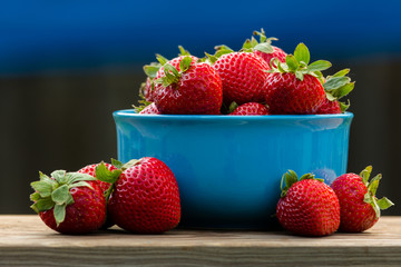 Bowl of strawberries