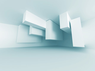 Abstract White Architecture Design Background
