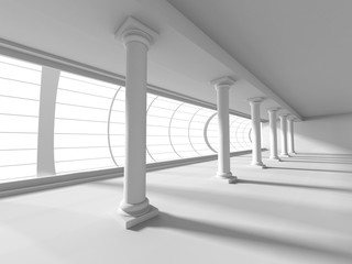 Fototapeta premium Abstract Architecture Design Interior Column Background