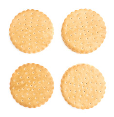 Set of cookies isolated over the white background