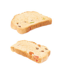 Set rusks isolated over the white background