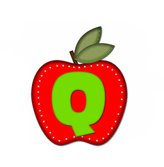 Alphabet Delicious Apple Q
