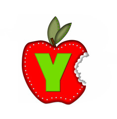 Alphabet Delicious Apple Bite Y