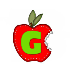 Alphabet Delicious Apple Bite G