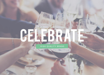 Obraz premium Celebration Celebrate Priase Party Happiness Anniversary Concept