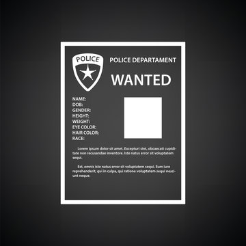 Wanted poster icon