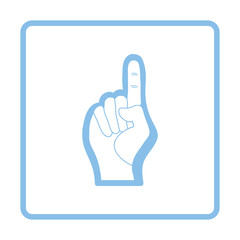 American football foam finger icon