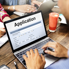 Application Online College Form Concept