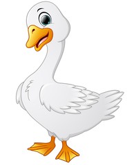 Naklejka premium Cute cartoon swans 