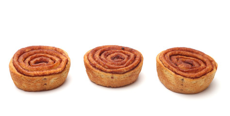 Cinnamon Rolls Isoalted on a White Background