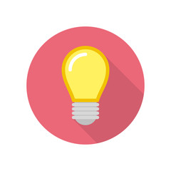 Lightbulb icon with shadow.