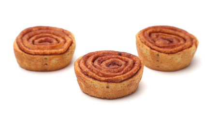Cinnamon Rolls Isoalted on a White Background