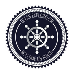 ship wheel steer design vector illustration eps 10