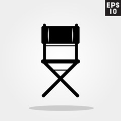 Fototapeta premium Flip chair icon in trendy flat style isolated on grey background. Id card symbol for your design, logo, UI. Vector illustration, EPS10.