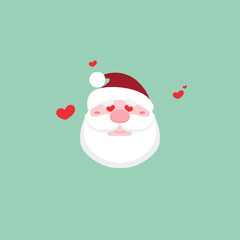 Cute Santa claus face