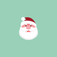 Cute Santa claus face
