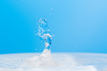水面に跳ね返る水