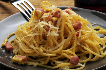 Καρμπονάρα Карбонара 培根蛋麵 Pasta alla Pâtes à la carbonara Spaghetti 카르보나라 Cucina italiana Ẩm thực Ý Итальянская кухня Italienska köket Gastronomía de Italia Italienische Küche Italian cuisine
