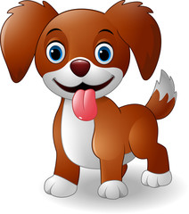 Cute baby dog cartoon